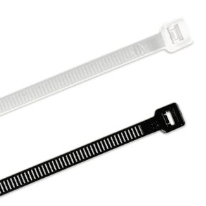 KABELBINDER 370X4,8MM SORT 100 STK/PK