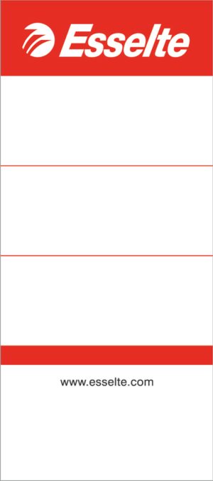 Rygetiket til Esselte brevordner 75 mm kort, pose/100