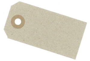 MANILLAMÆRKER 10 STK 4X8CM KVIST