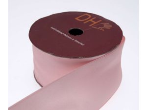 BÅND SATIN 40MMX5M LYSERØD