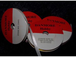 BÅND SATIN 15MMX10M HVID