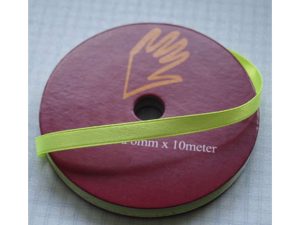 BÅND SATIN 3MMX10M LIMEGRØN