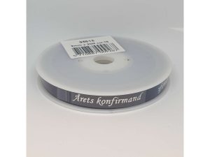 BÅND ÅRETS KONFIRMAND MØRKEBLÅ MED SØLV