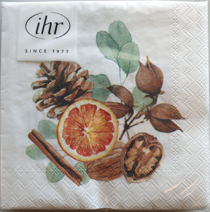 SERVIETTER 25X25 IHR CHRISTMAS SCENT