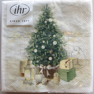 SERVIETTER JUL 25X25CM IHR COZY CHRISTMAS EVE