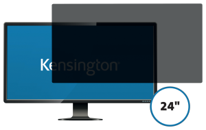 Kensington skærmfilter 2-vejs aftageligt 24" bred 16:9