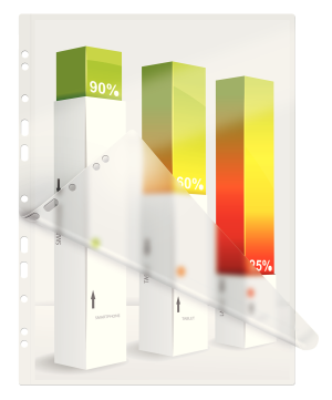 Lamineringslom. Leitz forhullet A4 80my