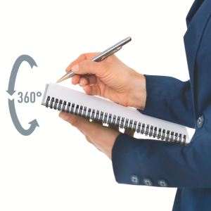 Leitz Office notesblok A5 linjeret, wireindbundet med PP-omslag