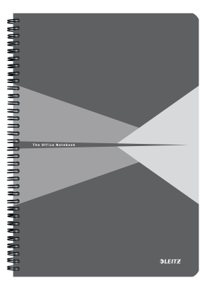 NOTESBLOK A4 LEITZ OFFICE LINIERET WIRE/KARTON OMSLAG