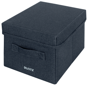 Leitz opbevaringsboks med låg i stof, small, pakke med 2 stk.
