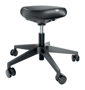 Leitz Ergo arbejdsstol med hjul og komfortsæde