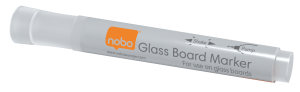 Nobo whiteboardpenne med flydende blæk til glas-whiteboardtavler, med kuglespids 4 stk