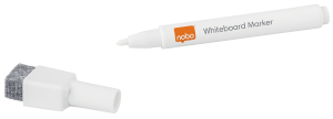 Nobo whiteboard marker hvid fin spids, pakke/6 stk.