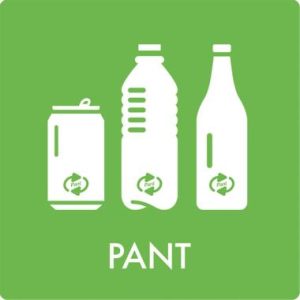 AFFALDSSKILT "PANT" 12X12CM