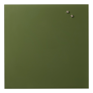 45 x 45 cm. Dark Green Magnetic Glass Board