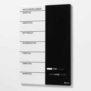 Magnetic Steel week planner 60 x 40 cm. German