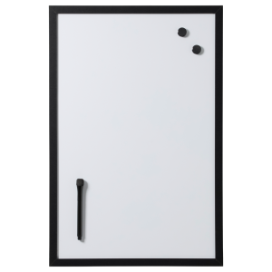 60 x 40 cm. Whiteboard with black frame
