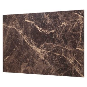 Magnetic steel board 90 x 60 cm. Brown marble