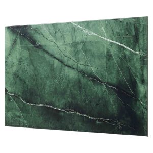 STÅLTAVLE 90X60CM MAGNETISK GRØN MARMORDESIGN FOLIE