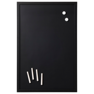 60 x 40 cm. Magnetic chalkboard with black frame