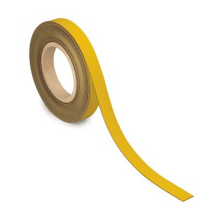 Magnetic labelling tape, yellow, 20 mm