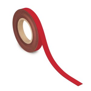 Magnetic labelling tape, red, 20 mm