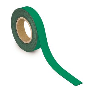 Magnetic labelling tape, green, 30 mm