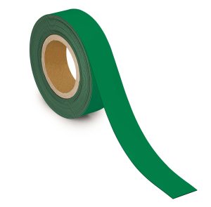 Magnetic labelling tape, green, 40 mm