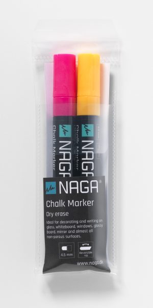 4,5 mm. Pink & Orange Glass board marker, Dry erase