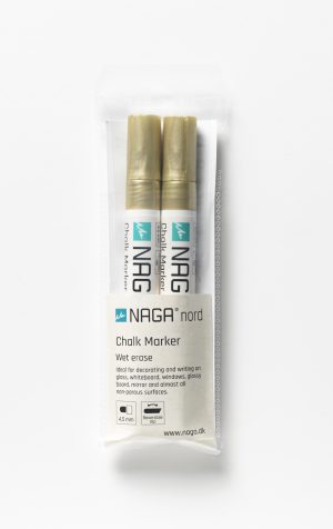 4,5 mm. Gold Glass board marker, Wet erase