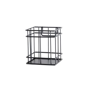 Pen holder for metal wall grid, Black