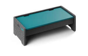 Monitor stander effectHøjdejusterbart monitor stander til en mere ergonomisk arbejdsstilling og et organiseret skrivebord.