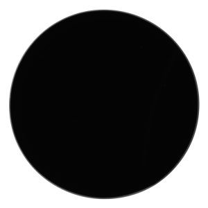 Circle 10 cm. Black glass Super Strong Magnet