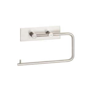 Self-adhesive toilet roll holder, 15,5 x 10,5 cm. Brushed chrome