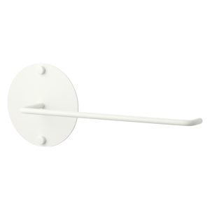Wall-mounted kitchen roll holder, white