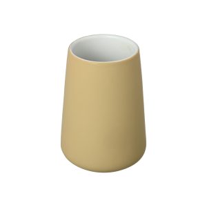 Toothbrush holder Fjord Ceramic Yellow Ochre