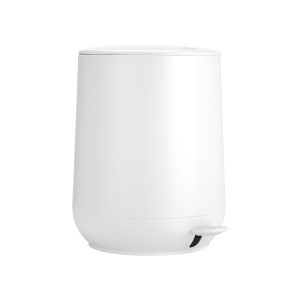 Pedal bin with soft close 5 litres Fjord White