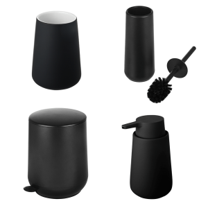 Fjord bathroom set black
