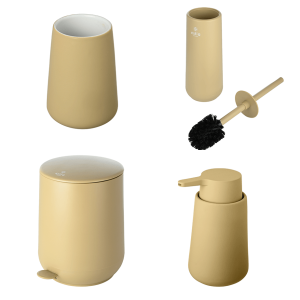 Fjord bathroom set yellow ochre
