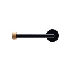 Toilet roll holder Bamboo black