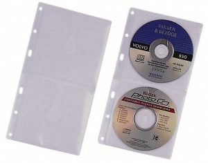 Cd/dvd-cover s arkiverbartCD-cover i polypropylen med indvendig beskyttelsesforing til opbevaring af 2 CD'er. Multi-hullede til arkivering i A4-ringbind og mapper. (Fungerer også som udvidelsessæt til artikel 5204 CD INDEX)