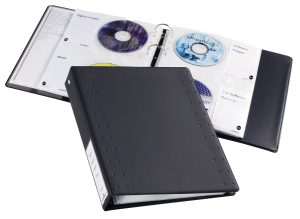 Ringbind cd/dvd index 40 Ringbind til sikker opbevaring af 20 cd’er. 5 polypropylenlommer, hver med plads til 4 cd’er. Lomme til indsættelse af booklet eller label ved siden af cd’en. Ringbind cd/dvd index 40 Ringbind til sikker opbevaring af 20 cd'er. 5 polypropylenlommer, hver med plads til 4 cd'er. Lomme til indsættelse af booklet eller label ved siden af cd'en.