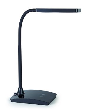 LED touch table lamp, black, MAULpearly
