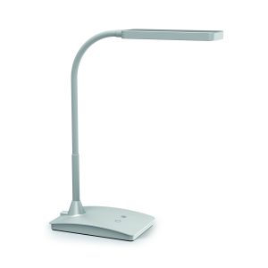 LED touch table lamp, silver, MAULpearly