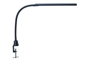 LED desk lamp with table clamp, black, MAULpirro