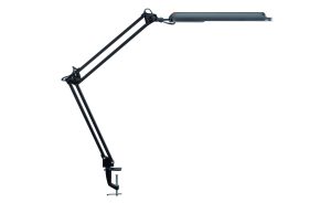 LED desk lamp with table clamp, black, MAULatlantic