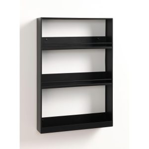 Black metal shelf 40 x 60 cm.
