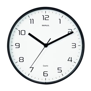 Wall clock, black MAULdrip Ø25 cm
