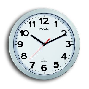 Radio-controlled Wall Clock Silver MAULstep Ø30 cm