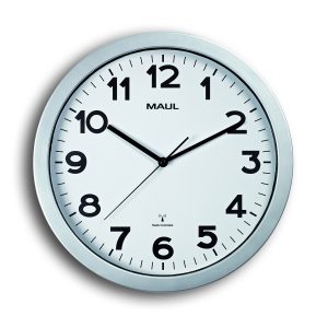 Radio-controlled Wall Clock Silver MAULstep Ø35 cm